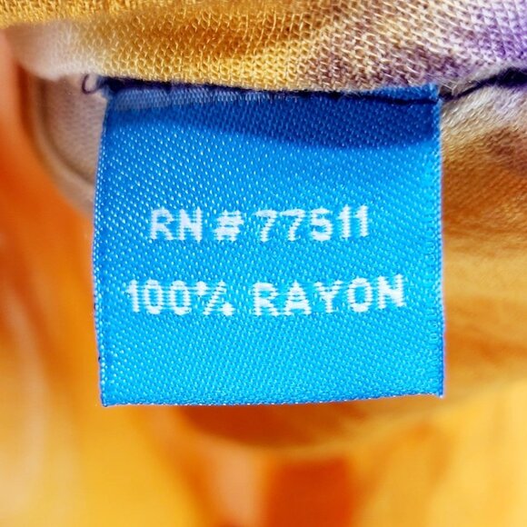 Handmade Aqua Blue Tie-Dye Caftan Top Beaded Flowy Draped Design One Size Fits - Picture 9 of 9